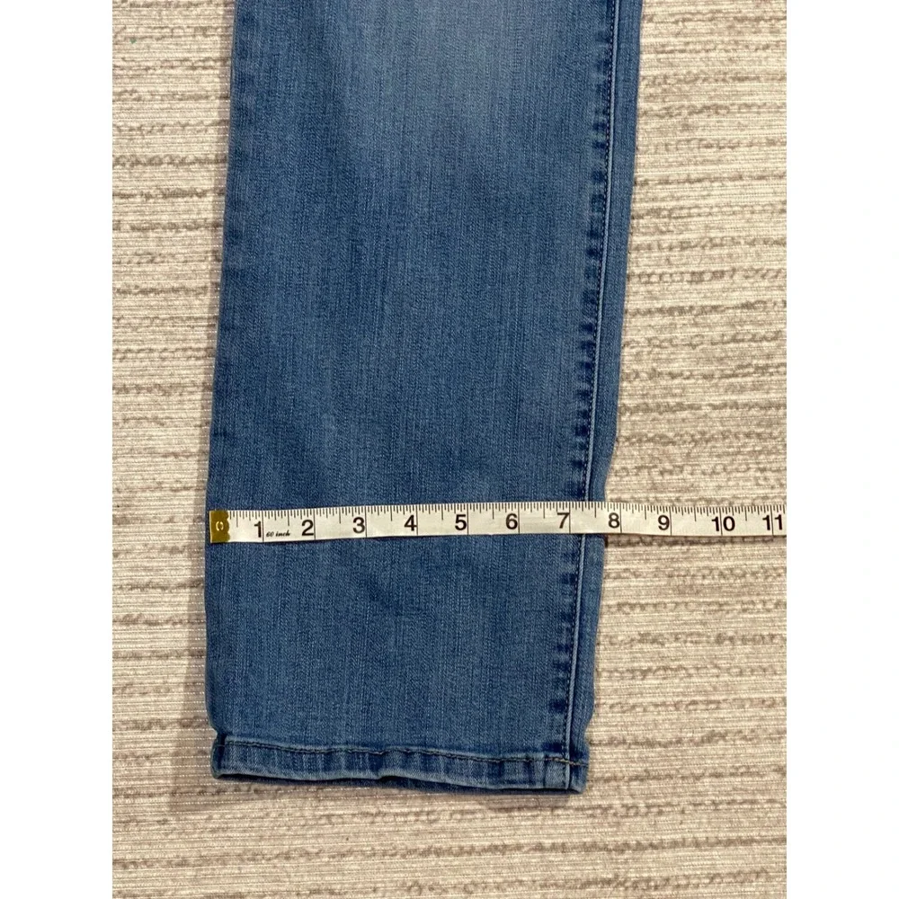 Lee Womens Flex Motion Regular‎ Fit Straight Leg Mid Rise Jeans Medium Wash 16M